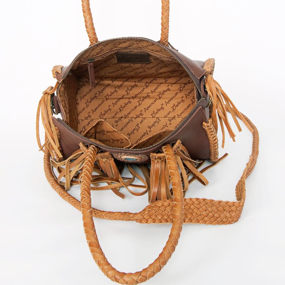 American Darling Duffel Hair On Genuine Leather Western Women Bag | Handbag Duffle Weekend Travel Bags for