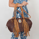 American Darling Tote Full Grain Genuine Leather Western Women Bag Handbag Purse | Travel Bags College Casual