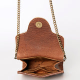 American Darling Cross Body Hand Tooled Hair on Genuine Leather Western Women Bag Handbag Purse | Crossbody for Cute