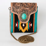 American Darling Cross Body Hand Tooled Hair on Genuine Leather Western Women Bag Handbag Purse | Crossbody for Cute