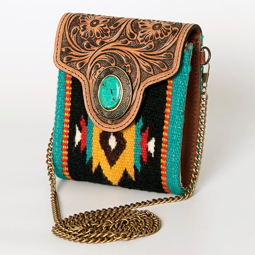 American Darling Cross Body Hand Tooled Hair on Genuine Leather Western Women Bag Handbag Purse | Crossbody for Cute