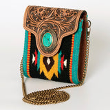 American Darling Cross Body Hand Tooled Hair on Genuine Leather Western Women Bag Handbag Purse | Crossbody for Cute
