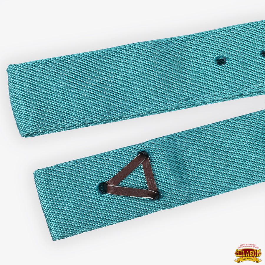 HILASON Premium Single Nylon Cinch Tie Strap and Off Billet Set | Saddle