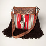 American Darling Large Crossbody Hand Tooled Saddle Blanket Genuine Leather Women Bag Western Handbag Purse