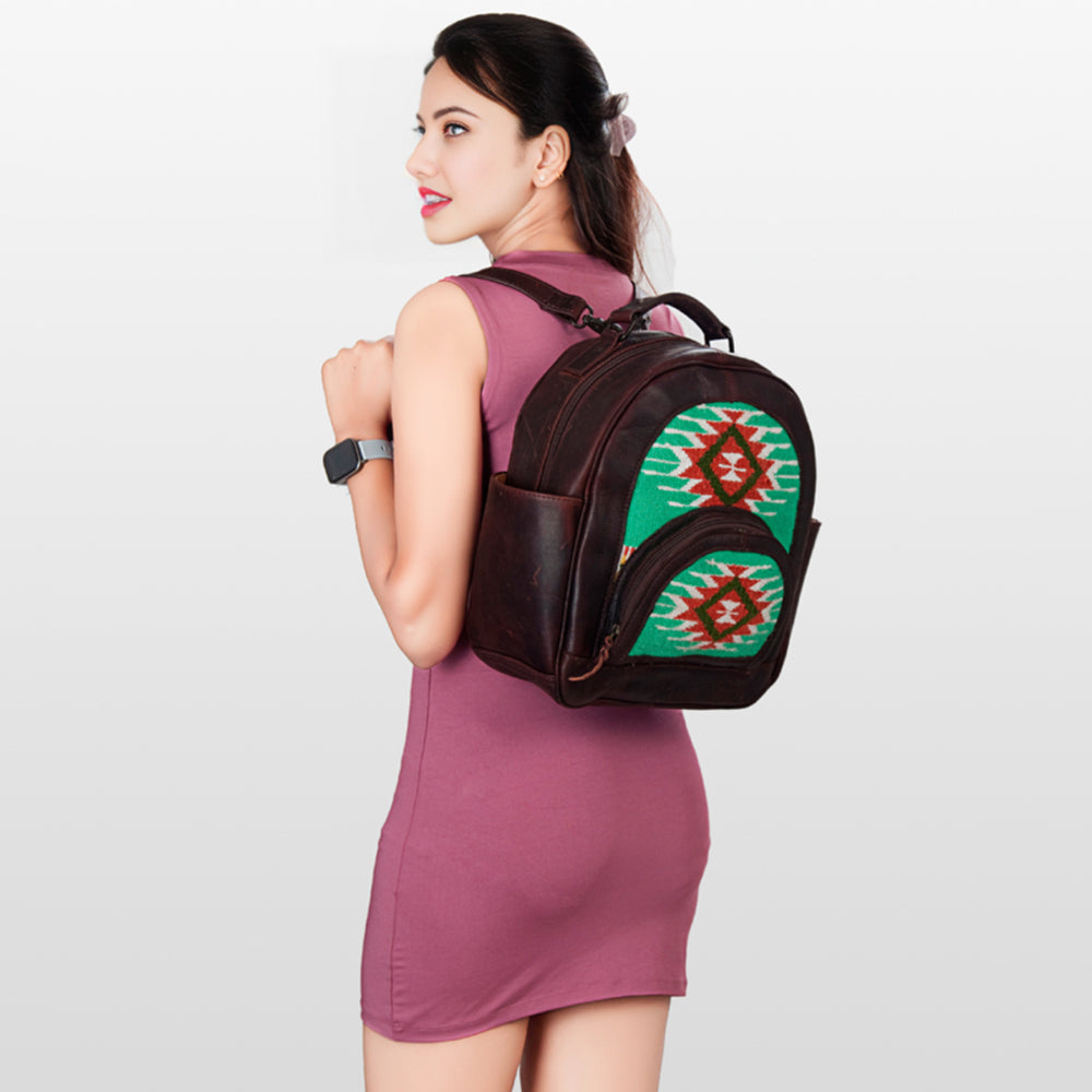 American Darling Backpack Saddle Blanket Genuine Leather Women Bag Western Handbag Purse