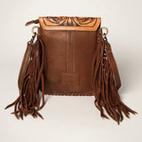 American Darling ADBGA256 Cell Phone Holder Hand Tooled Hair-On Genuine Leather Women Bag Western Handbag Purse