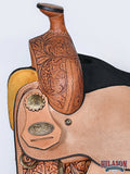 Western Horse Saddle Leather Ranch Roping Cowboy Hilason
