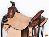 Western Horse Saddle Leather Ranch Roping Cowboy Hilason