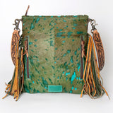 ADBGS192AA American Darling Hand Tooled Hair On Genuine Leather Women Bag Western Handbag Purse