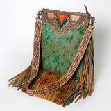 ADBGS192AA American Darling Hand Tooled Hair On Genuine Leather Women Bag Western Handbag Purse