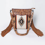American Darling Cross Body Hand Tooled Saddle Blanket Genuine Leather Western Women Bag Handbag Purse | Crossbody for Cute