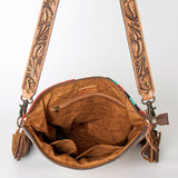 American Darling Cross Body Hand Tooled Saddle Blanket Genuine Leather Western Women Bag Handbag Purse | Crossbody for Cute