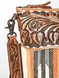 American Darling Cross Body Hand Tooled Saddle Blanket Genuine Leather Western Women Bag Handbag Purse | Crossbody for Cute