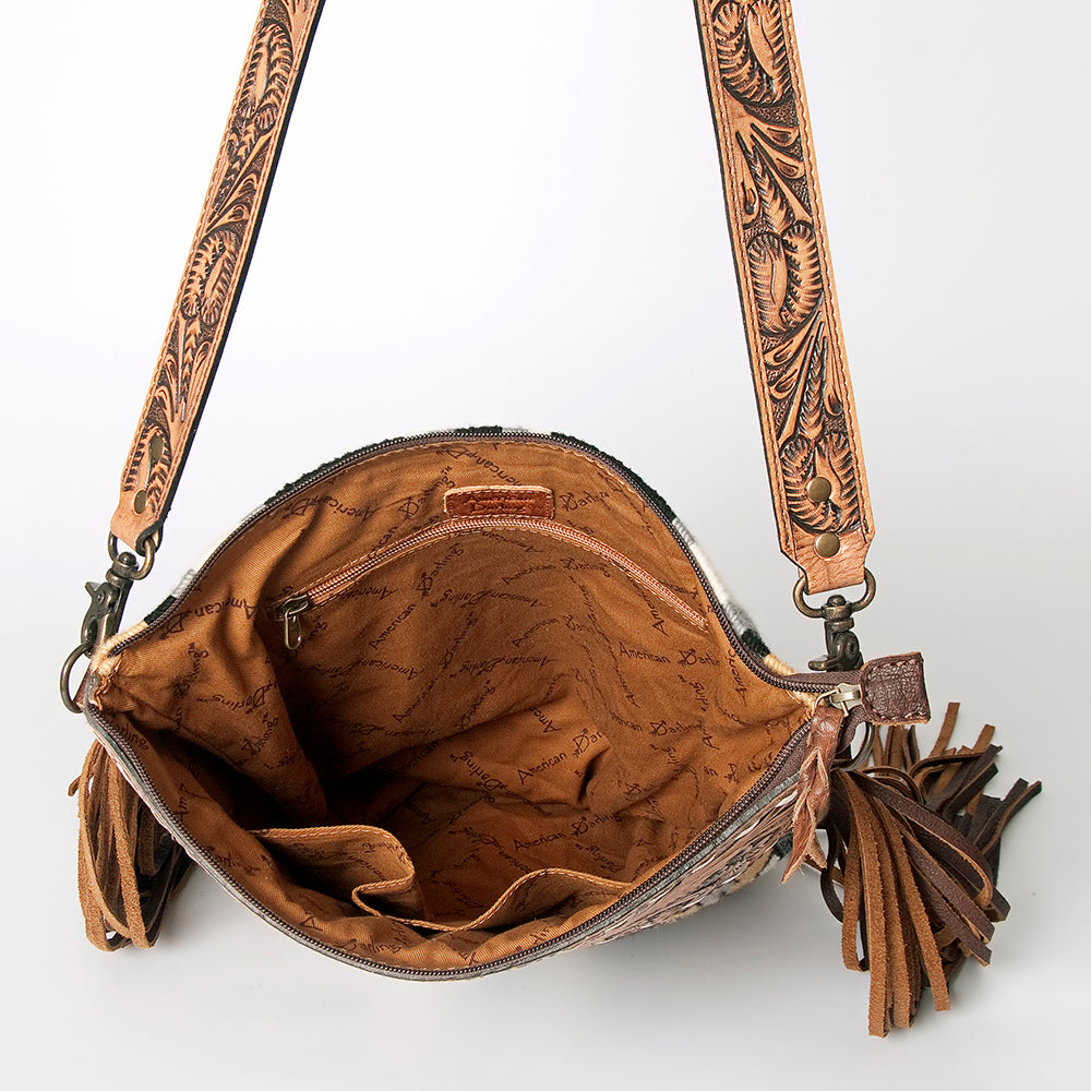 American Darling Cross Body Hand Tooled Saddle Blanket Genuine Leather Western Women Bag Handbag Purse | Crossbody for Cute