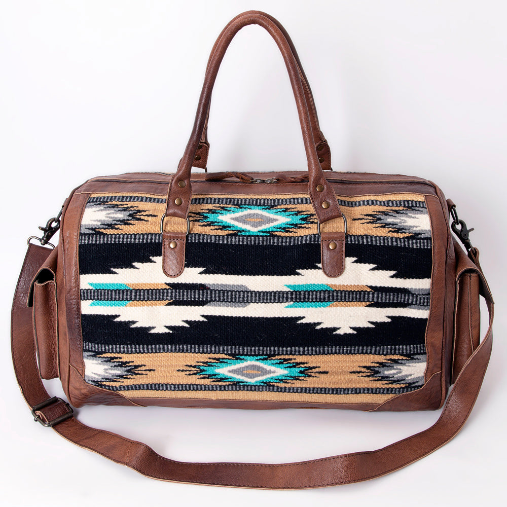 American Darling Duffel Saddle Blanket Genuine Leather Women Bag Western Handbag Purse| Handbag | Leather Duffel Bag