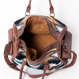 American Darling Duffel Saddle Blanket Genuine Leather Women Bag Western Handbag Purse| Handbag | Leather Duffel Bag