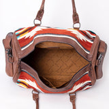 American Darling Duffel Saddle Blanket Genuine Leather Women Bag Western Handbag Purse| Handbag | Leather Duffel Bag
