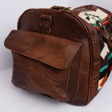 American Darling ADBG605G Duffel Saddle Blanket Genuine Leather Women Bag Western Handbag Purse