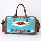 American Darling Duffel Saddle Blanket Genuine Leather Women Bag Western Handbag Purse| Handbag | Leather Duffel Bag