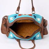 American Darling Duffel Saddle Blanket Genuine Leather Women Bag Western Handbag Purse| Handbag | Leather Duffel Bag