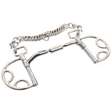 Bar H Equine Small Port D Ring Stainless Steel Horse Mouth Bit W/Roller | Bits for Horses Snaffle and bridles