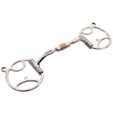 Bar H Equine Small Port Tongue Relief D Ring Horse Mouth Snaffle Bit W/Copper Roller | Bits for Horses and bridles