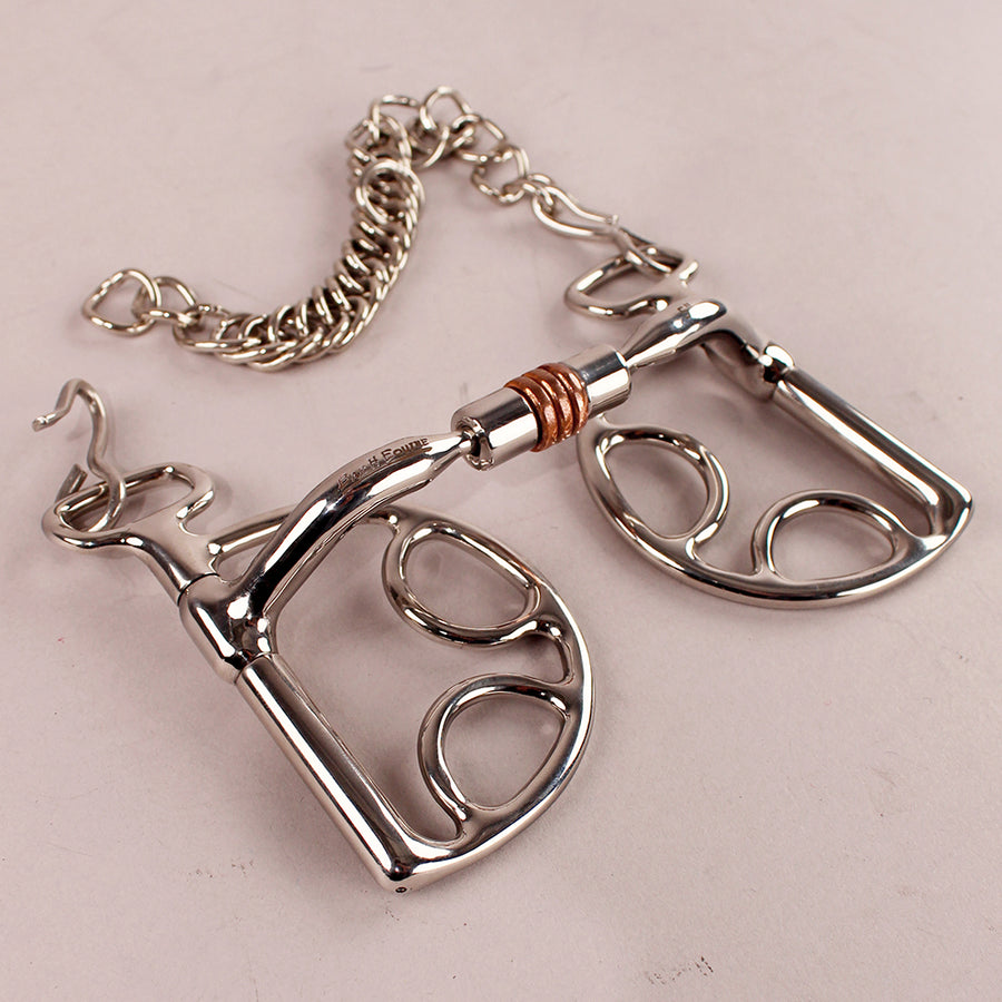 BAR H EQUINE Kimberwick Bit with Comfort Mouth & Copper Rings