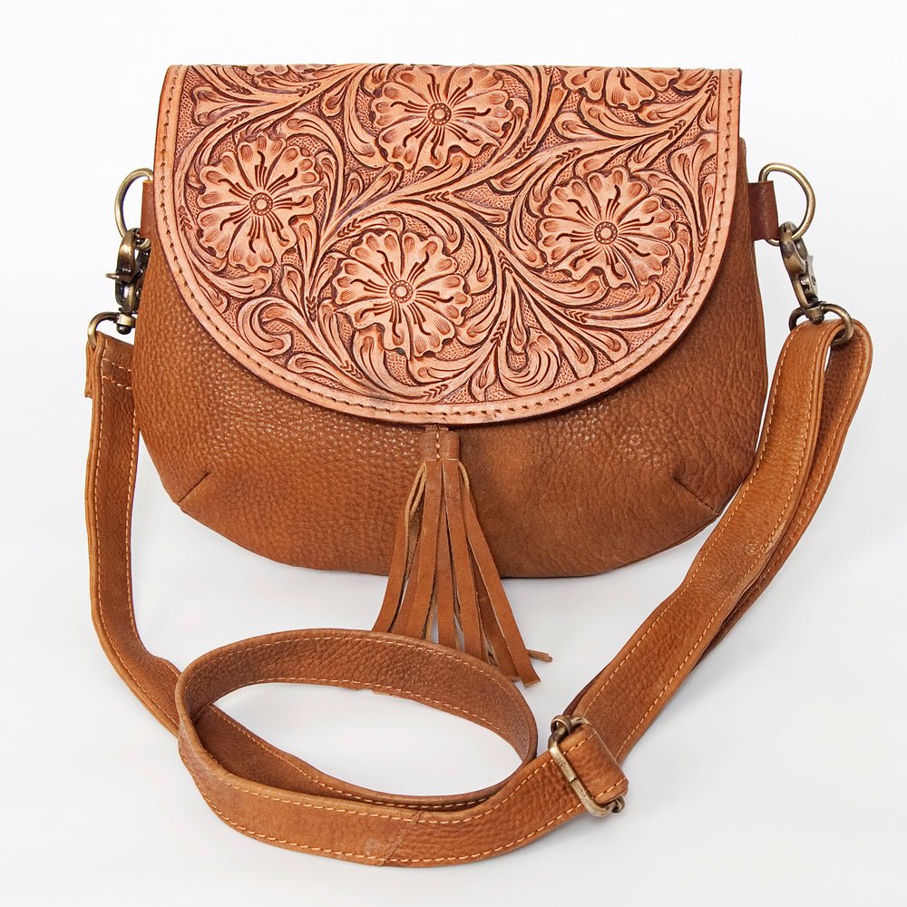 American Darling Messenger Hand Tooled Genuine Leather Western Women Bag Handbag Purse | Cute