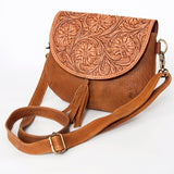 American Darling Messenger Hand Tooled Genuine Leather Western Women Bag Handbag Purse | Cute