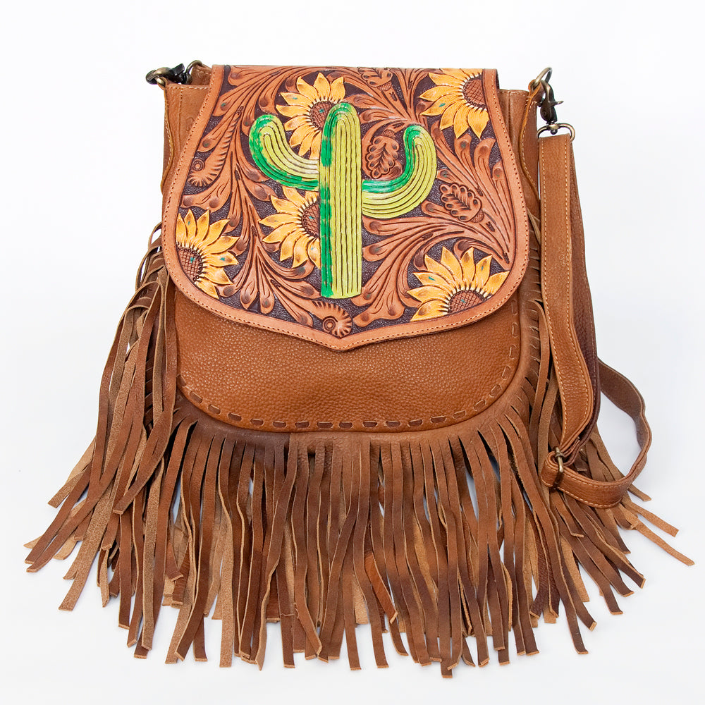 American Darling Messenger Hand Tooled Genuine Leather Women Bag Western Handbag Purse