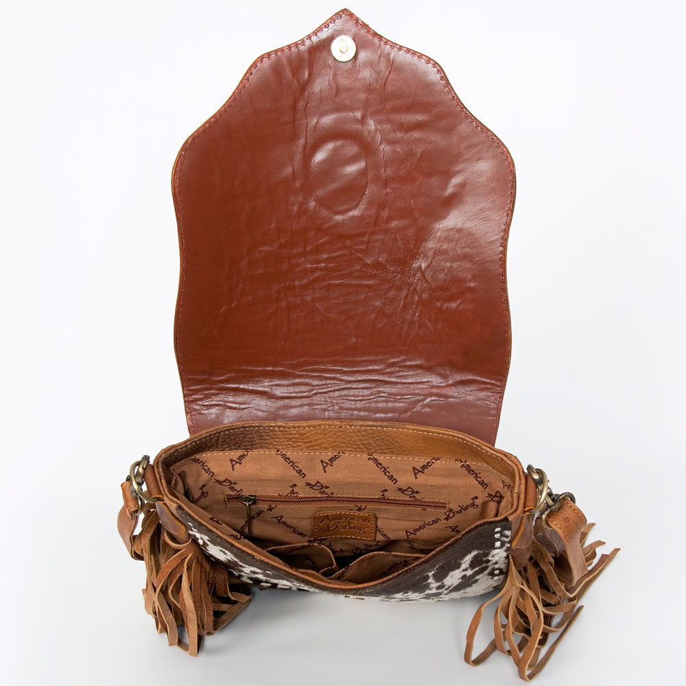 American Darling Large Crossbody Hand Tooled Genuine Leather Western Women Bag Handbag Purse | for Cute