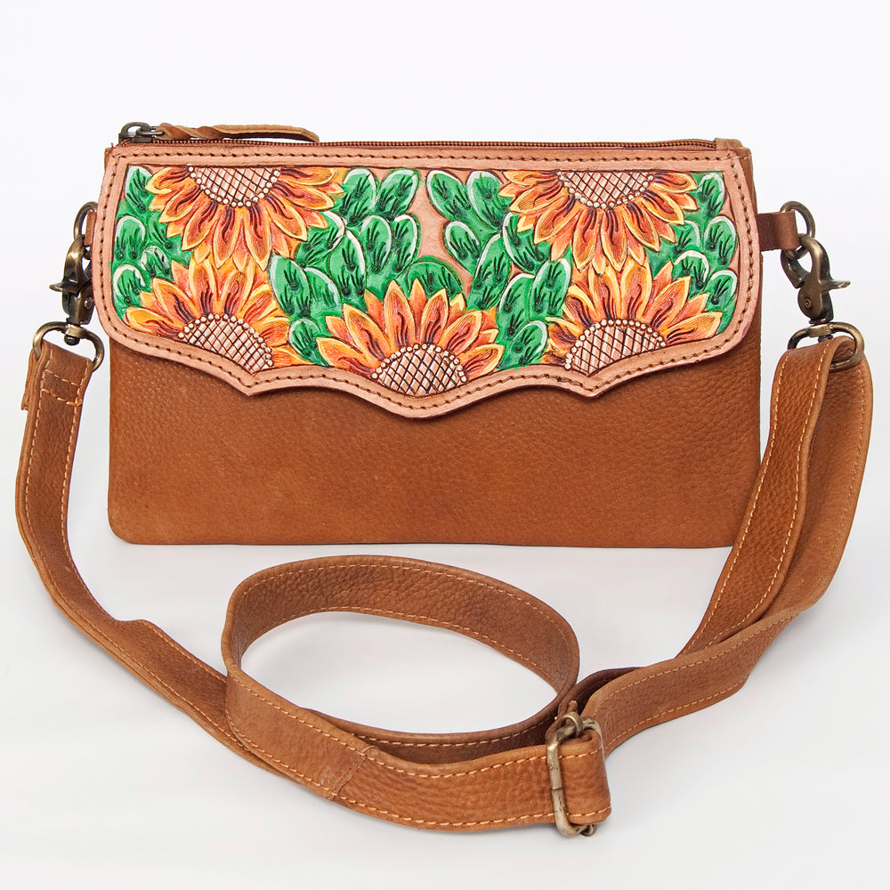 American Darling Cross Body Hand Tooled Full Grain Genuine Leather Western Women Bag Handbag Purse | Crossbody for Cute