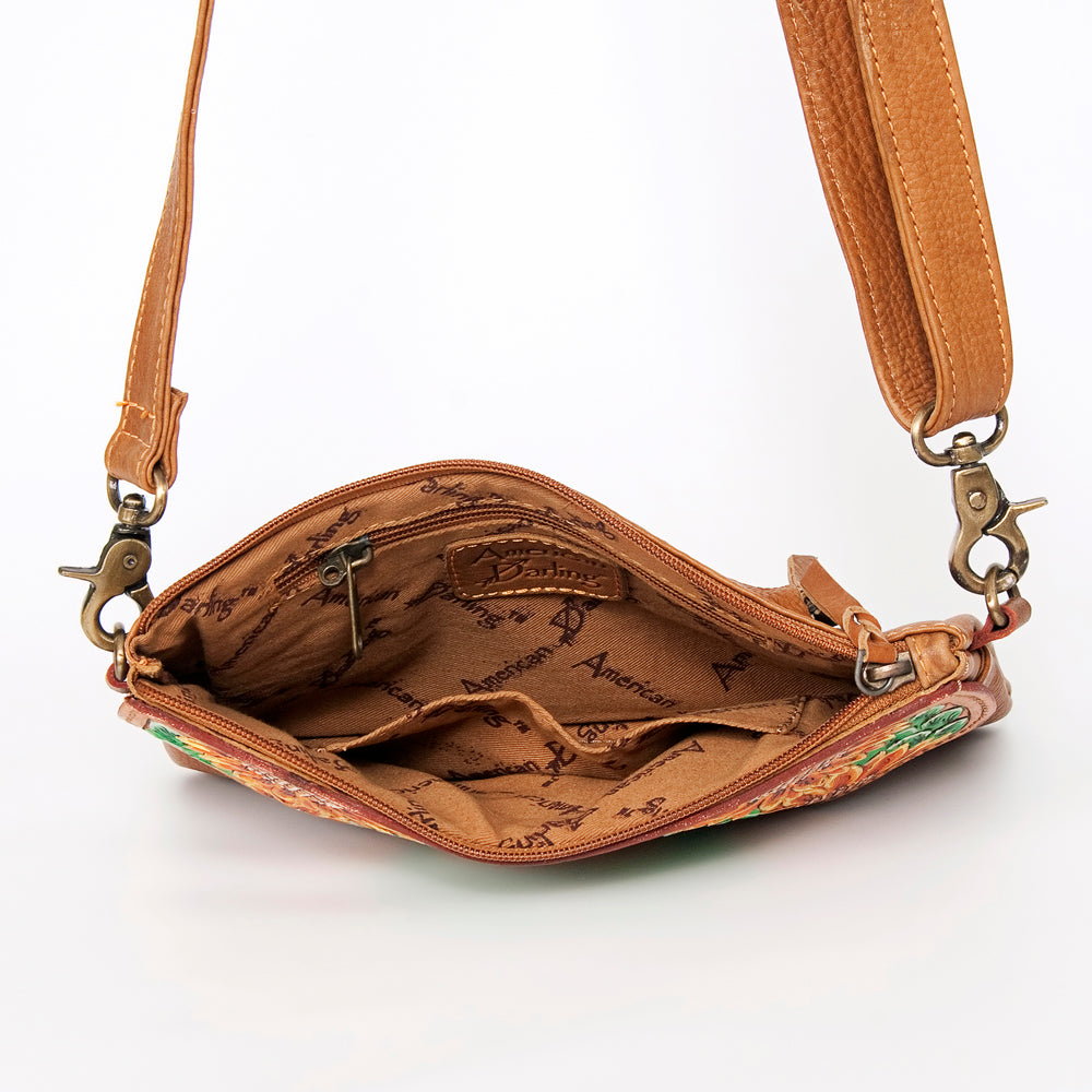 American Darling Cross Body Hand Tooled Full Grain Genuine Leather Western Women Bag Handbag Purse | Crossbody for Cute