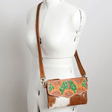 American Darling Cross Body Hand Tooled Full Grain Genuine Leather Western Women Bag Handbag Purse | Crossbody for Cute