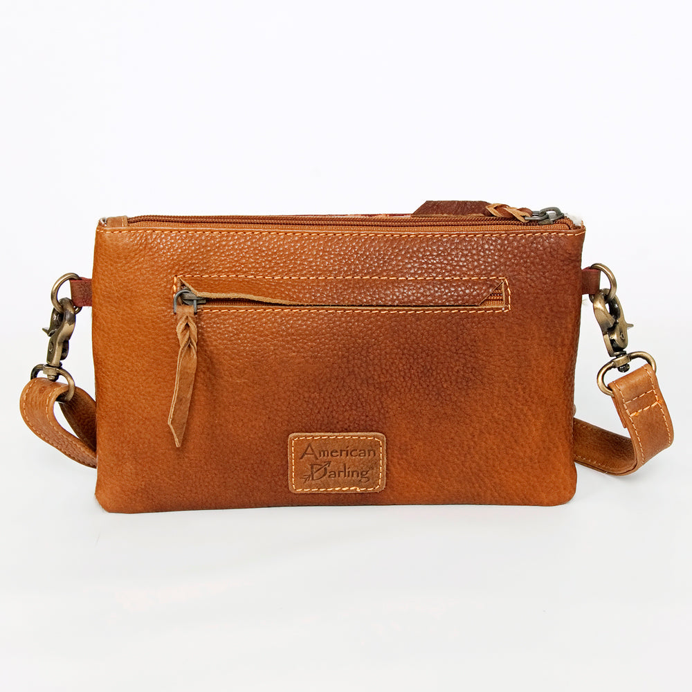 American Darling Cross Body Hand Tooled Full Grain Genuine Leather Western Women Bag Handbag Purse | Crossbody for Cute