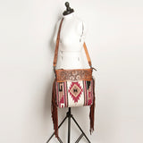 American Darling Signature Crossbody Hand Tooled Saddle Blanket Genuine Leather women bag western handbag purse