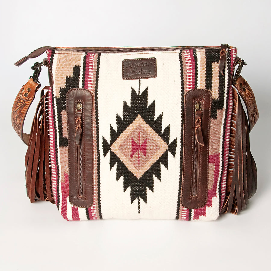 American Darling Signature Crossbody Hand Tooled Saddle Blanket Genuine Leather women bag western handbag purse