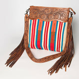 American Darling Signature Crossbody Hand Tooled Saddle Blanket Genuine Leather Women Bag Western Handbag Purse