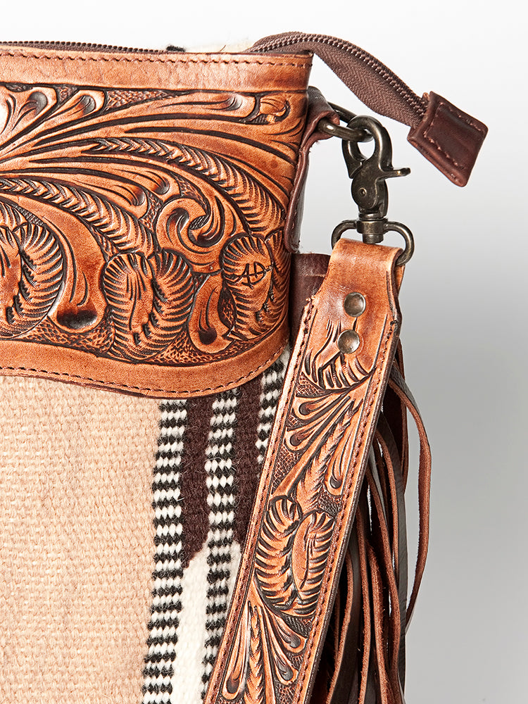 American Darling Signature Crossbody Hand Tooled Saddle Blanket Genuine Leather women bag western handbag purse