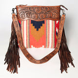 American Darling Signature Crossbody Hand Tooled Saddle Blanket Genuine Leather women bag western handbag purse