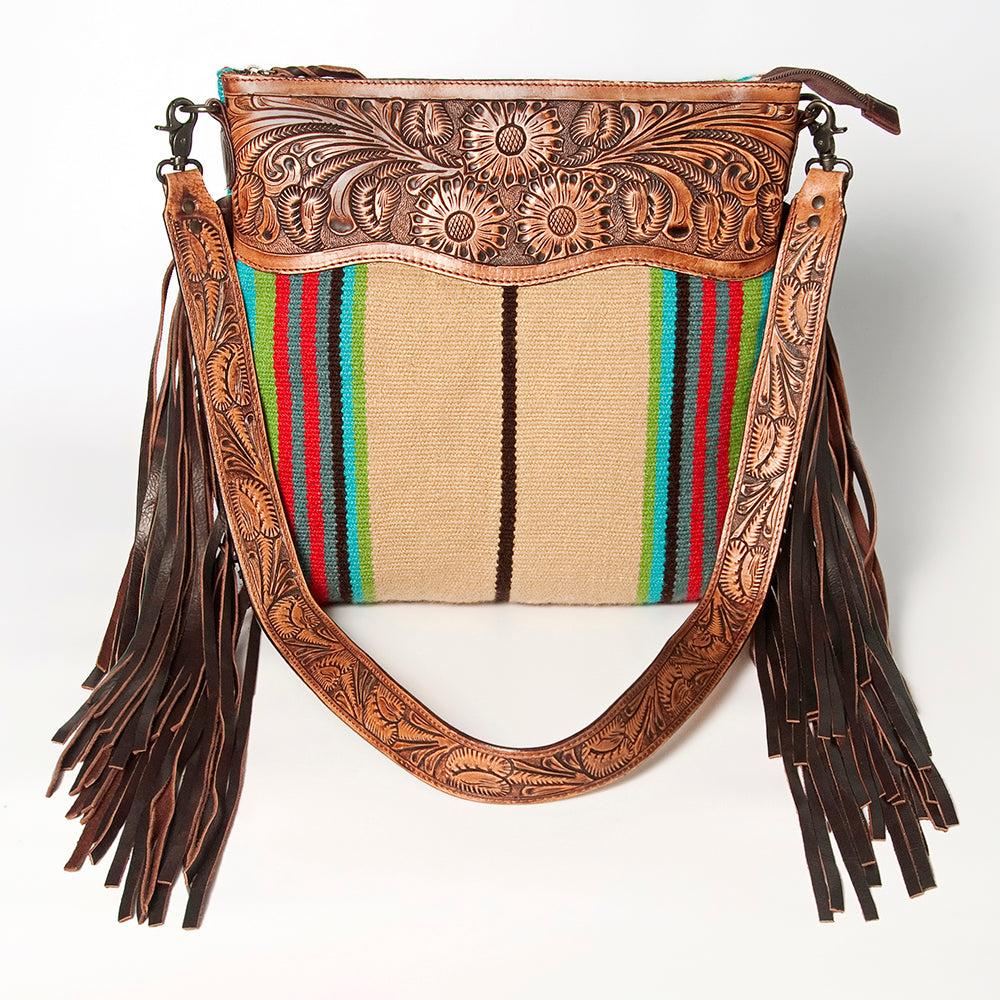 American Darling Signature Crossbody Hand Tooled Saddle Blanket Genuine Leather women bag western handbag purse