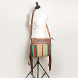 American Darling Signature Crossbody Hand Tooled Saddle Blanket Genuine Leather women bag western handbag purse