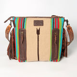 American Darling Signature Crossbody Hand Tooled Saddle Blanket Genuine Leather women bag western handbag purse