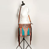 American Darling Signature Crossbody Hand Tooled Saddle Blanket Genuine Leather women bag western handbag purse