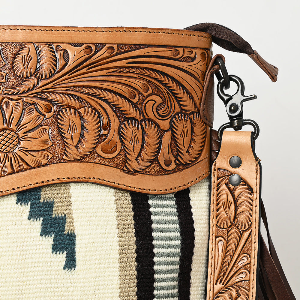 American Darling Signature Crossbody Hand Tooled Saddle Blanket Genuine Leather women bag western handbag purse
