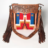 American Darling Signature Crossbody Hand Tooled Saddle Blanket Genuine Leather women bag western handbag purse