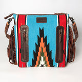 American Darling Signature Crossbody Hand Tooled Saddle Blanket Genuine Leather women bag western handbag purse