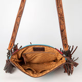 American Darling Signature Crossbody Hand Tooled Saddle Blanket Genuine Leather women bag western handbag purse