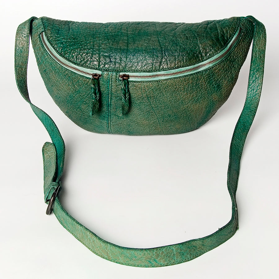 Never Mind Nmbgz122B Fanny Pack Vintage Handmade Genuine Cowhide Leather Women Bag Western Handbag Purse
