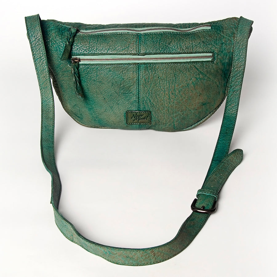 Never Mind Nmbgz122B Fanny Pack Vintage Handmade Genuine Cowhide Leather Women Bag Western Handbag Purse